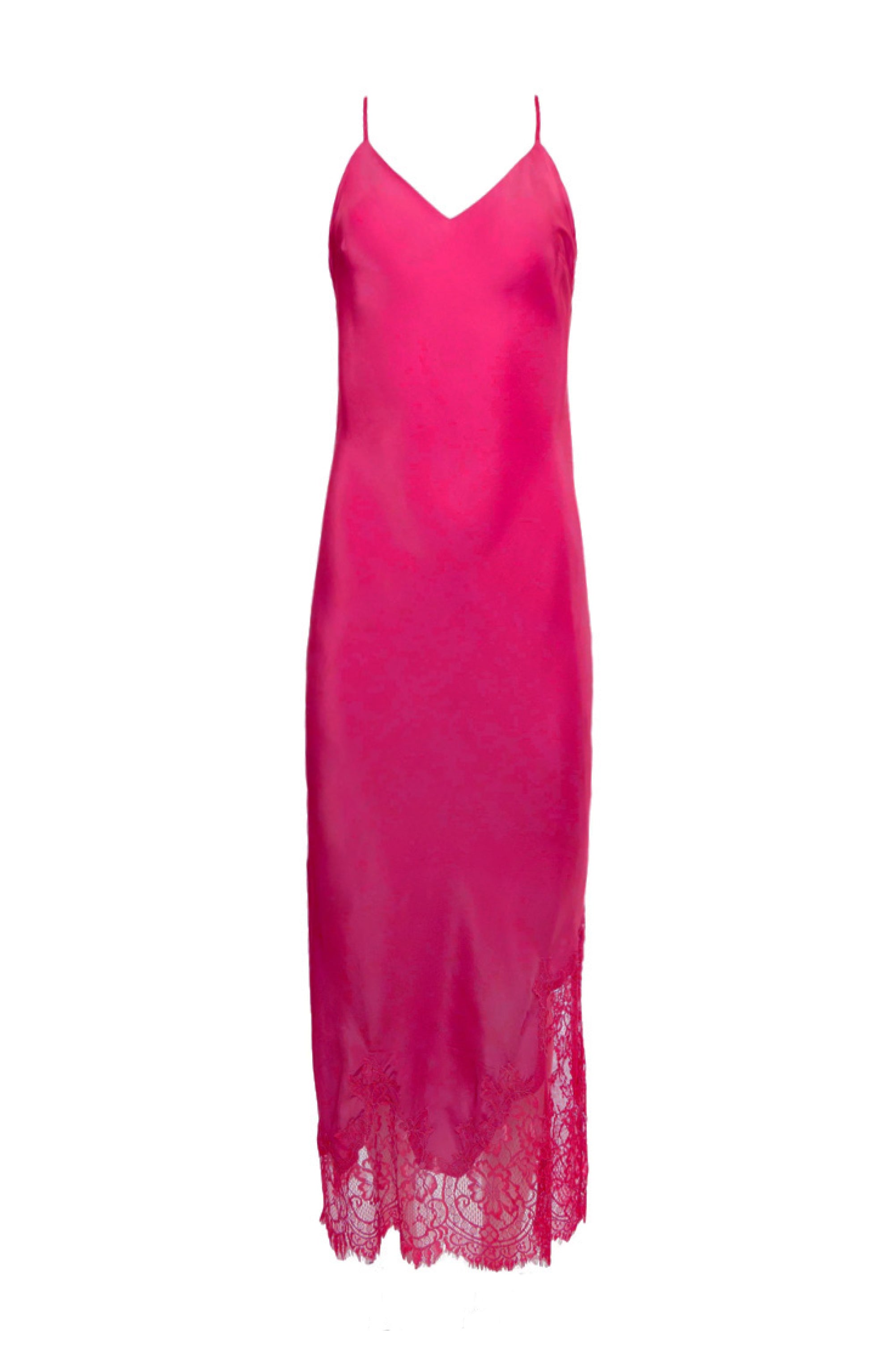 Long Silk Lace Slip Dress – Gold Hawk Clothing